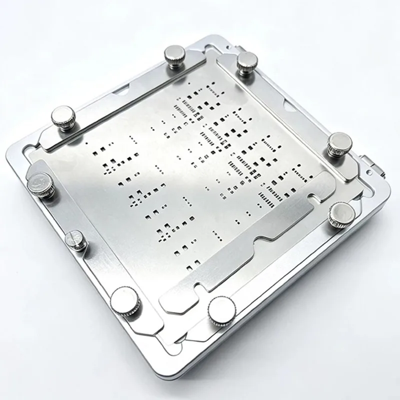 SMT Stencil Frame Positioning Fixture Jig CNC Machined 6061 Aluminum Alloy for Solder Paste Printing Red Glue Application