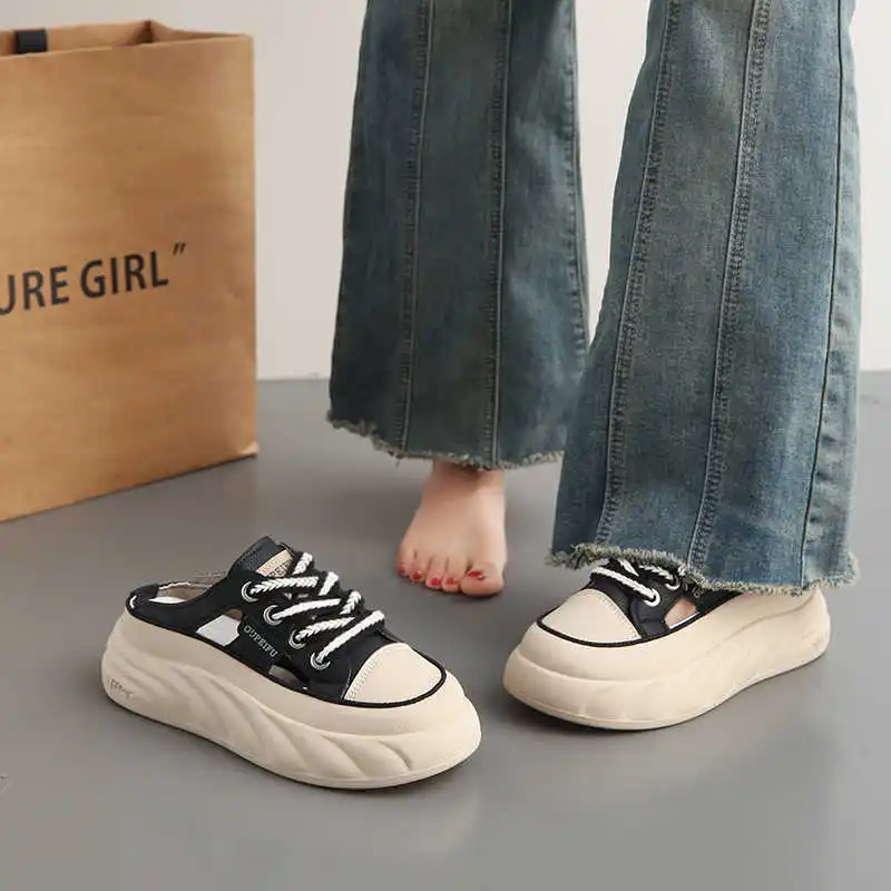 

Does Not Slip Round Toe Ladies Casual Shoes Tennis Sneakers For Woman White Boot Sport Tenismasculine Model Drop Shipping