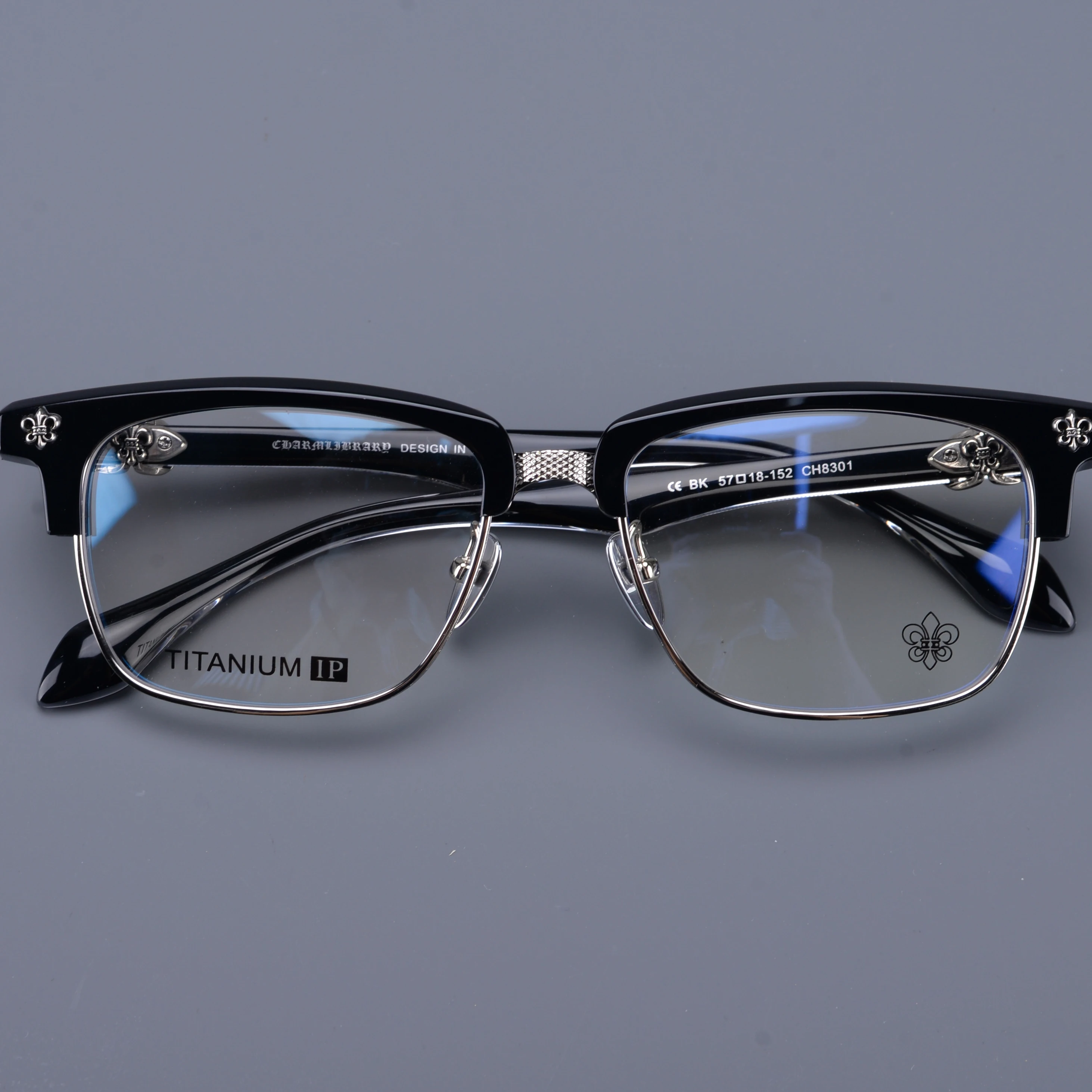 Acetate Fashion Trend Brand Classic Men's Luxury Glasses Casual Exquisite Retro Carving Design Women's Titanium Alloy Eyeglasses