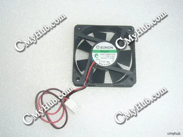 สำหรับ Sunon KDE1206PHV3 ms.a. GN DC12V 0.6W 6015 6cm 60mm 60X60X15MM 3PIN พัดลมทำความเย็น KDE1206PHV3 ms.a. GN