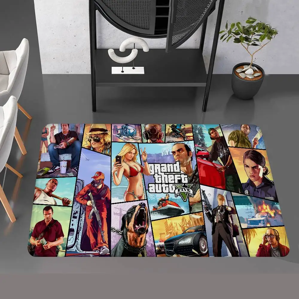 Gta5 سجادة باب على الطراز الشمالي لغرفة النوم وغرفة المعيشة ممسحة شرفة منزلية مضادة للانزلاق Alfombra #3