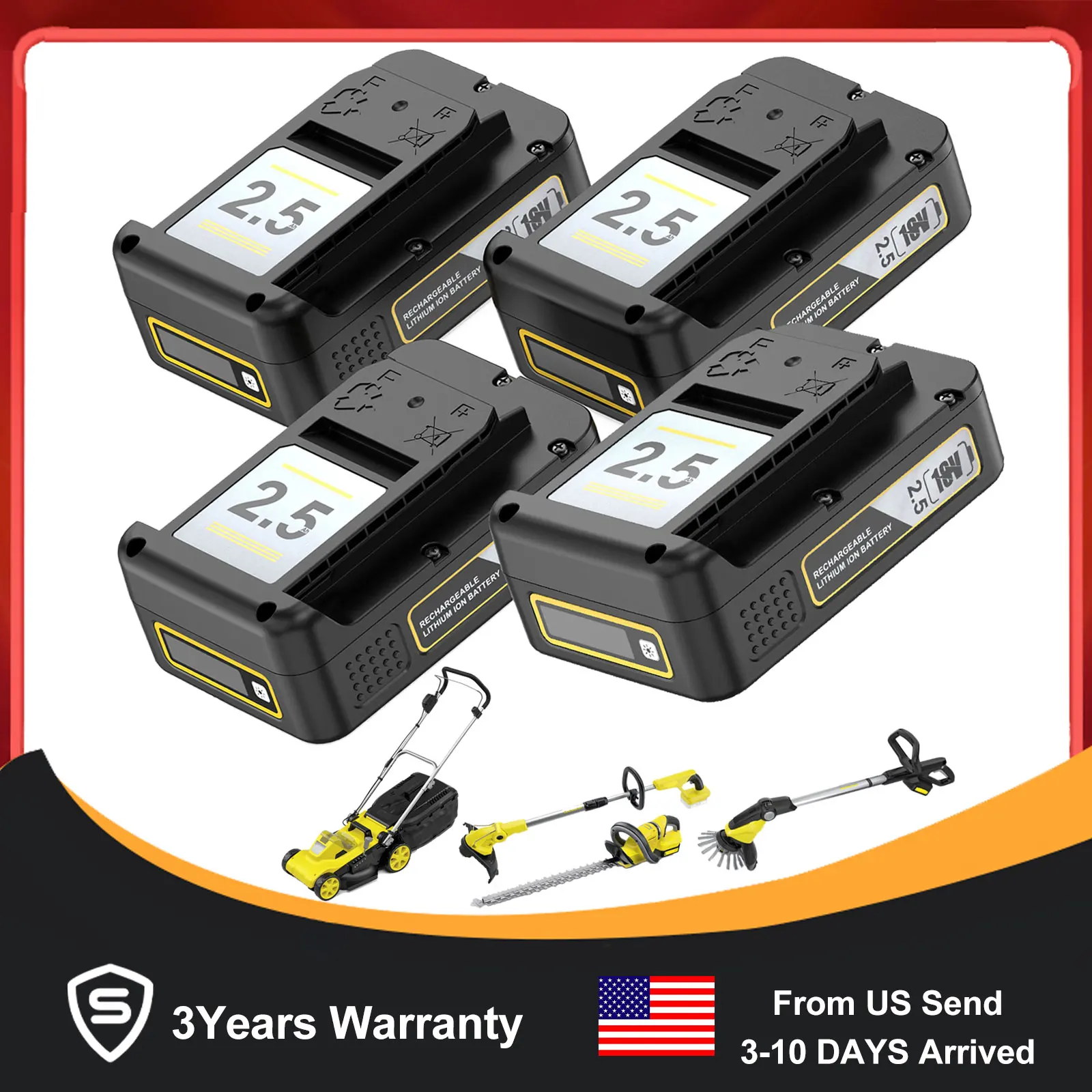 

Dreamdash 18V 2.5Ah Li-ion Battery For Kärcher 24450350 Battery For Karcher LTR18-30/HGE18-45/WD2-18/HGE 18-50 Power Tool