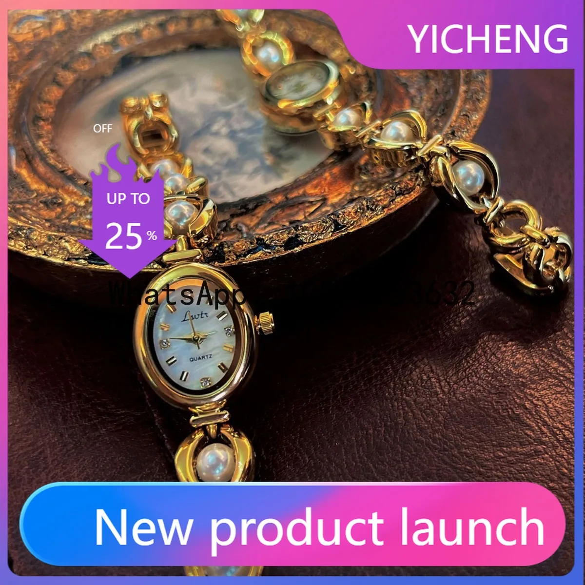 LYY second-hand light luxury imitation pearl watch temperament bracelet women's watch