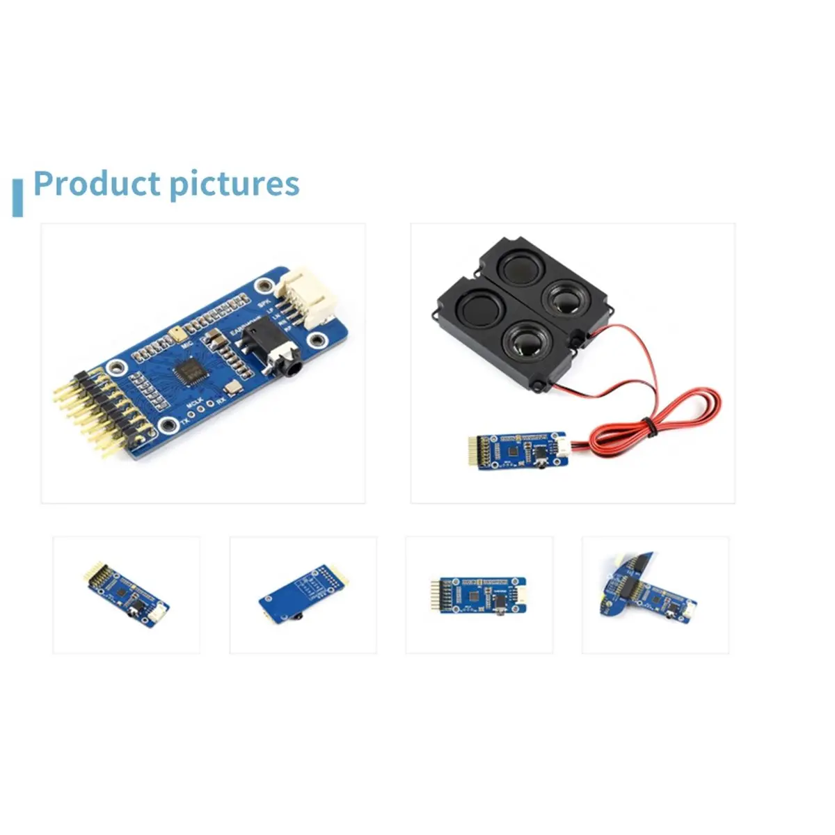newA10R 2pcs WM8960 Audio Codec Module for 5/7 Inch LCD Display Audio Module with 8Ω 5W Speaker for DIY Monitor