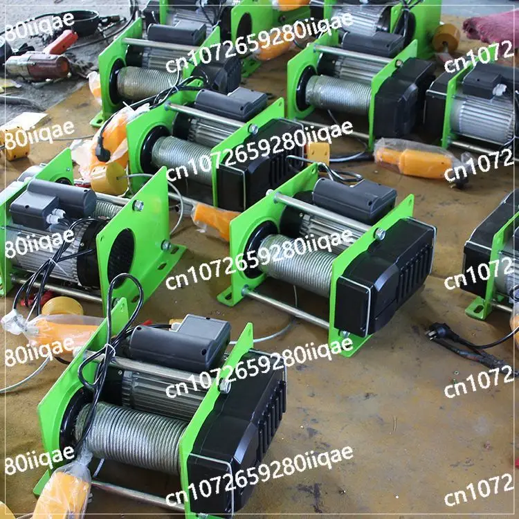 سلك حبل رافعة كهربائية 220 فولت ونش كهربائي صغير 400 - 1000 كجم 30 - 100 م #5