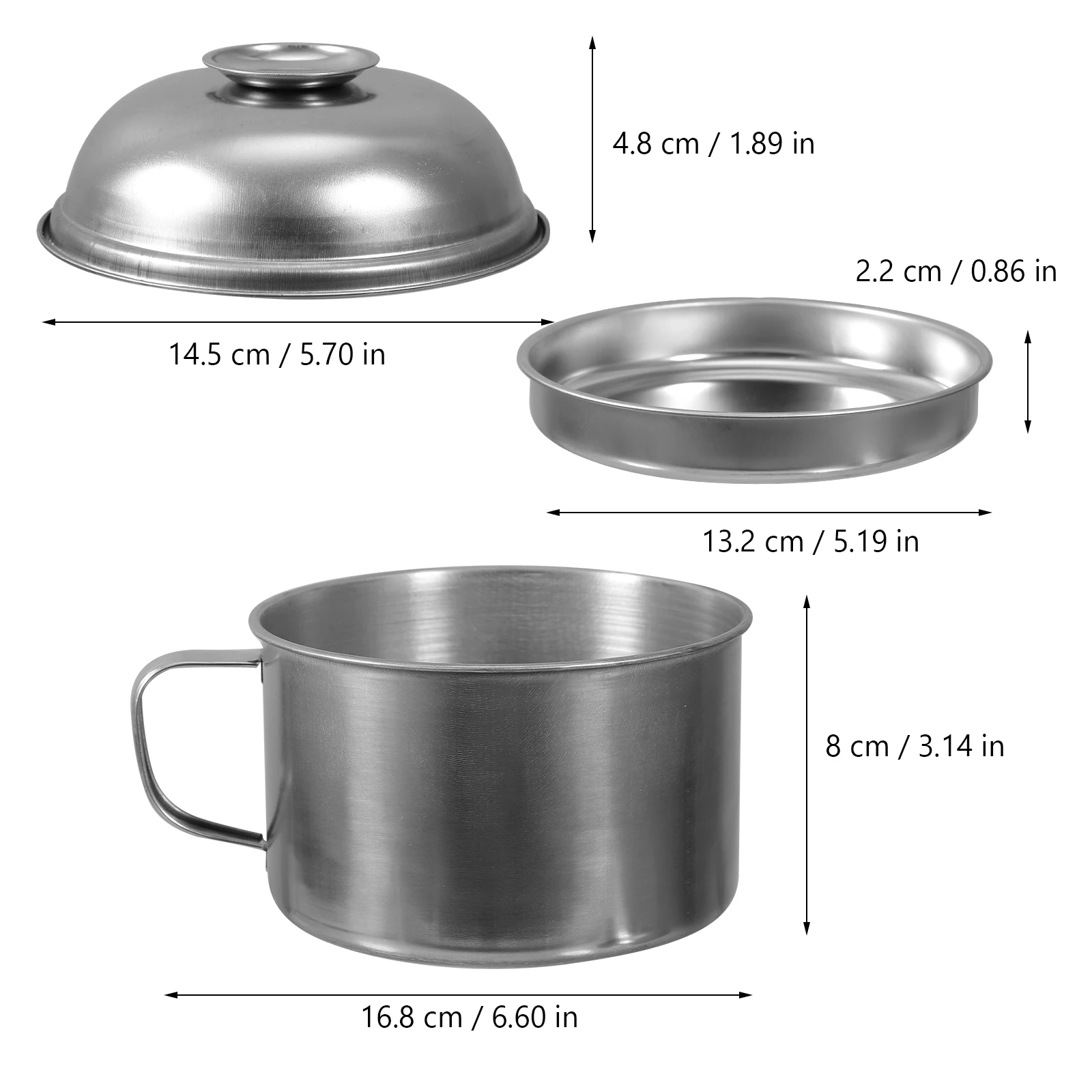 

Large-Capacity Stainless Steel Double-Layer Lunch Box Portable Bento Container Leak-Proof Handle Adult Food Storage