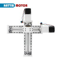 ZBX80 Travel Stroke 400mm 500mm 600mm CNC X Y Z Axis Linear Stage Motion Actuator Cross Sliding Table + Nema23 Stepper Motor