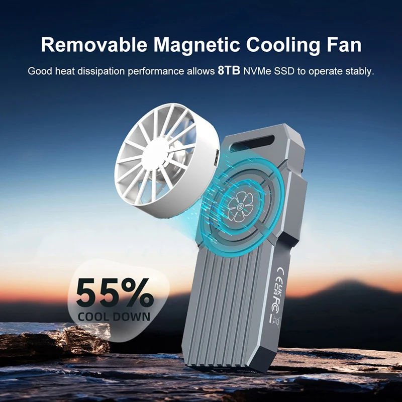 새로운 MAIWO 40Gbps USB4 M.2 NVMe SSD 외장 케이스 알루미늄 8TB 최대 Thunderbolt 4/3 USB 3.2/3.1/3.0 B+M M-Key NVMe SSD 케이스