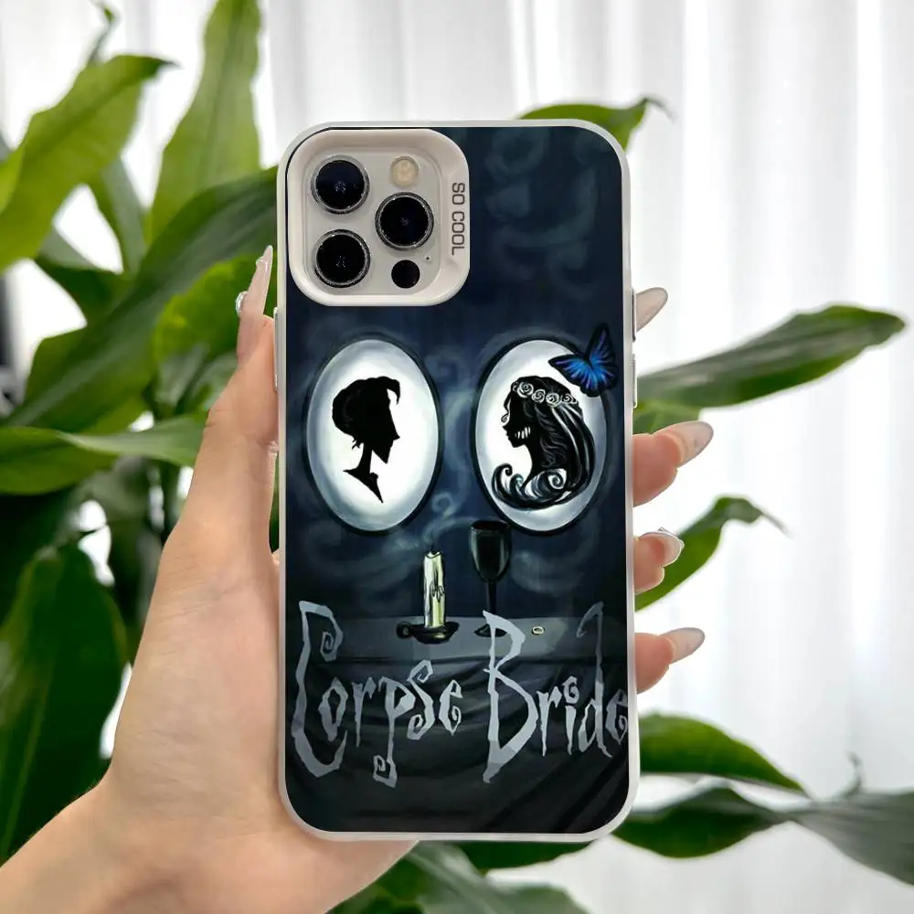 Funda de teléfono Tim B-Burton's Corpse Brides para Apple 11 12 13 14 15 16Pro Max Plus, funda protectora para teléfono con revestimiento
