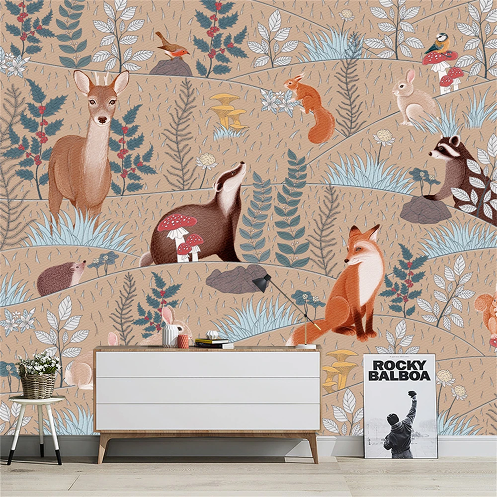 

Пользовательские Юго-Восточная Азия, животное, слон, настенные обои для наклеек на стену, современный фон, 3D обои, декор гостиничного номера, дом