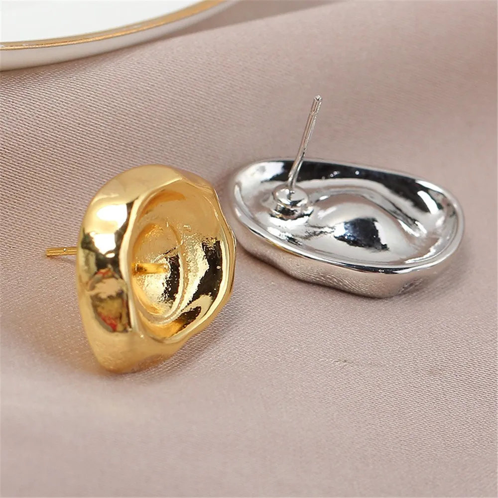 14K Gold Plated Brass Round Earring Hooks,Pearl  Accessories For Earrings,Shvenzy Earwires Fasteners,DIY Earring Findings