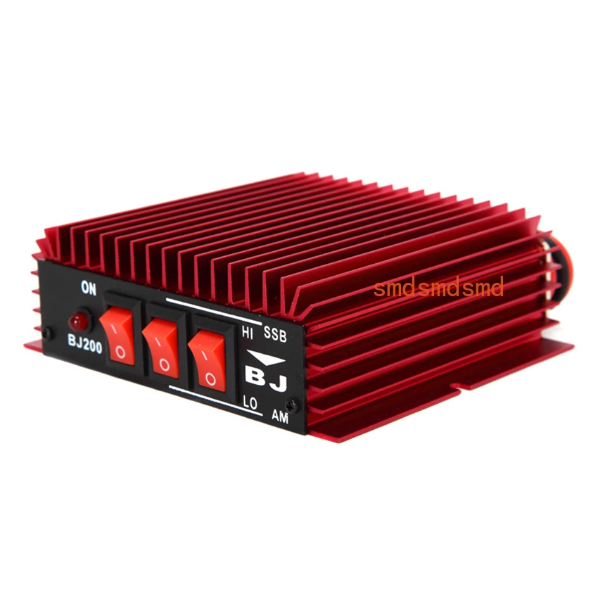 BJ-200 Mini High Power Full Mode Amplifier CB Amplifier 3-30MHz Switching Power Supply SSB Unilateral Power Amplifier 12-14V