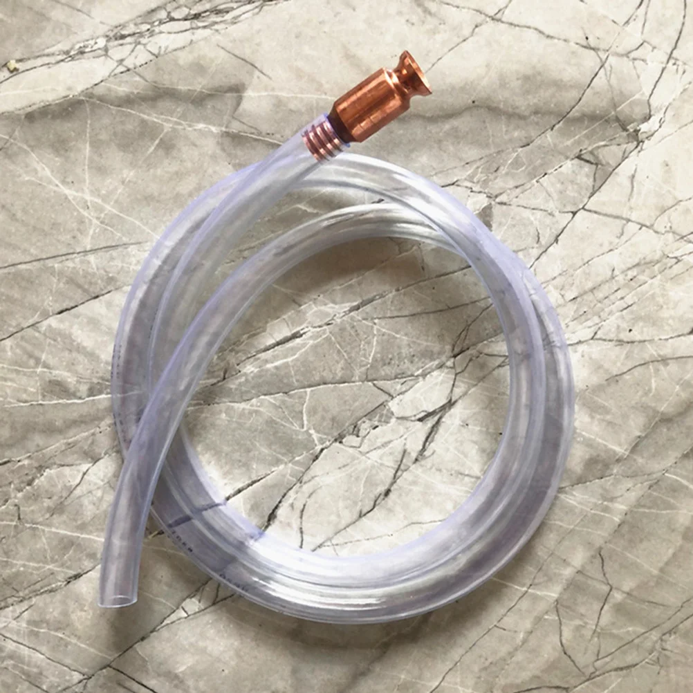 

1/2 Copper 2M Siphon Hose for Oil Water Transfer with Clamp Switch Auto Fuel Pump Engine Parts