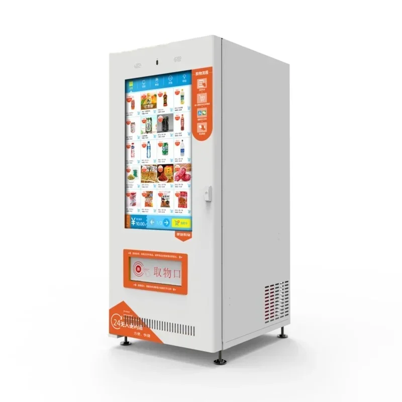 Touch Screen Automatic Snack And Drinks Vending Machine Combo Food Vending Machine For Sale