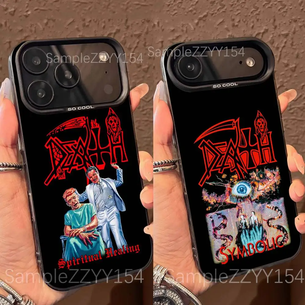 

Death Band Symbolic Phone Case For IPhone 15,16,17,13,14,11,12,Pro,Max,Plus,E,Air,Mini Gray Matte Shockproof Back Cover