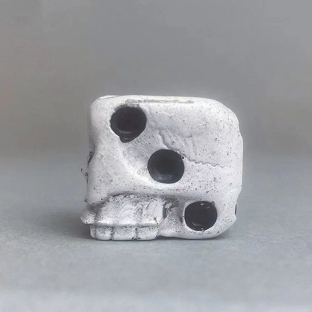 3 قطعة نمط الجمجمة 6 جوانب النرد حفلة الترفيه النرد لعبة الشرب النرد