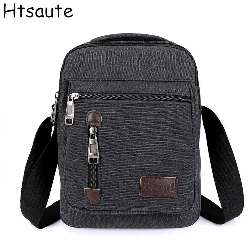 

Single Shoulder Bag For Men's Korean Style Canvas Messenger Bag Outdoor Leisure Travel Portable Shoulder Bag Purse Handbag