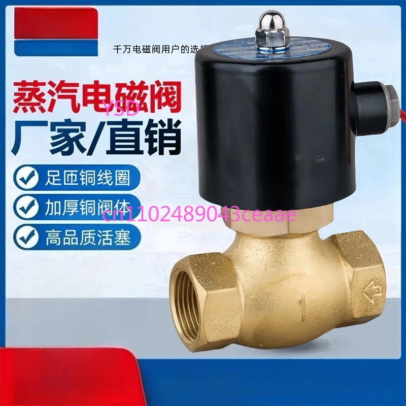 

High temperature steam solenoid 2L/US- 15/20/25/35/40/50 steam control valve 220V24V