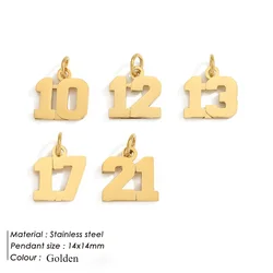Stainless steel accessories letter pendants necklaces pendants jewelry gifts DIY jewelry making waterproof and non fading