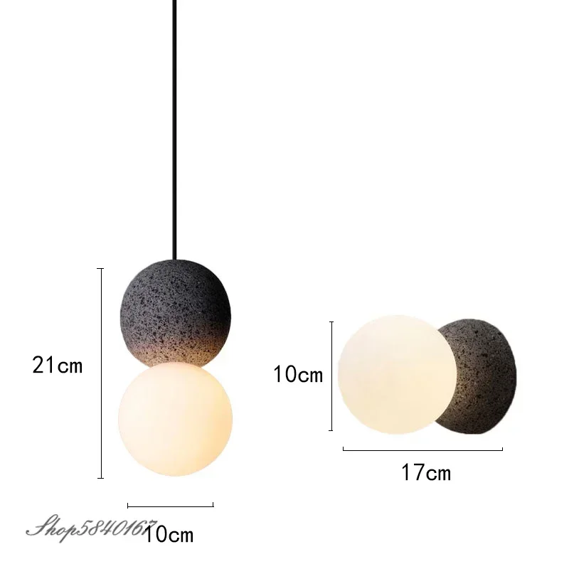 Nordic cementowa lampa wisząca Ins kreatywna lampa wisząca do salonu lampy wiszące oświetlenie do jadalni sklep odzieżowy zawieszenie