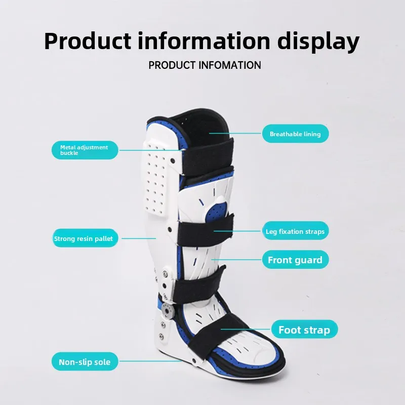 Ankle Brace Foot Drop Corrector Ankle Joint Varus Valgus Calf Fracture Fixer Breathable Leg Feet Support Anti-slip sole