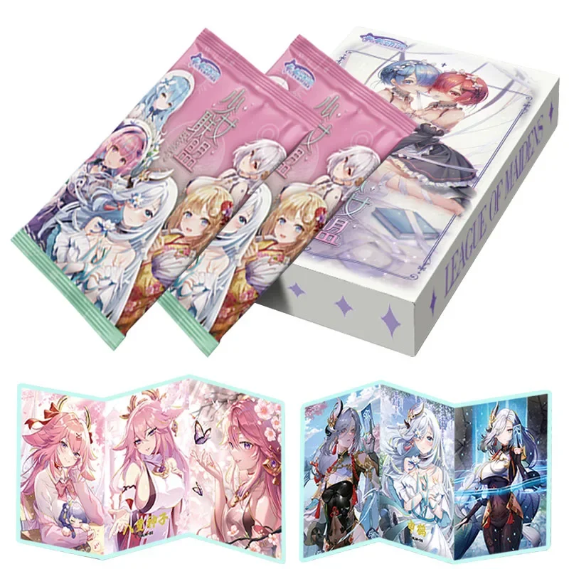 

New Goddess Story Collection Cards League of Maidens Booster Box Anime Girls Character Series Peripheral Card Kids Hobbies Gifts