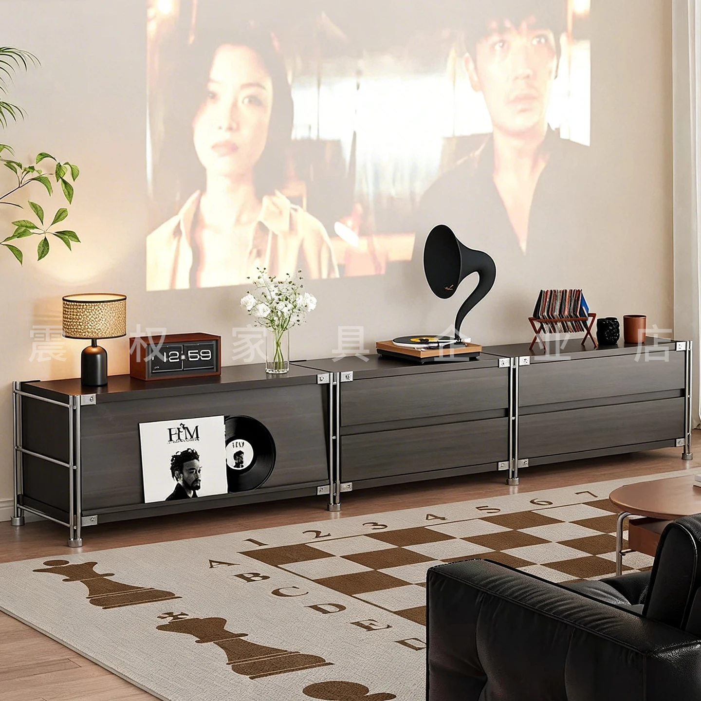 TV cabinet, living room home storage combo cabinet, side cabinet, small floor standing