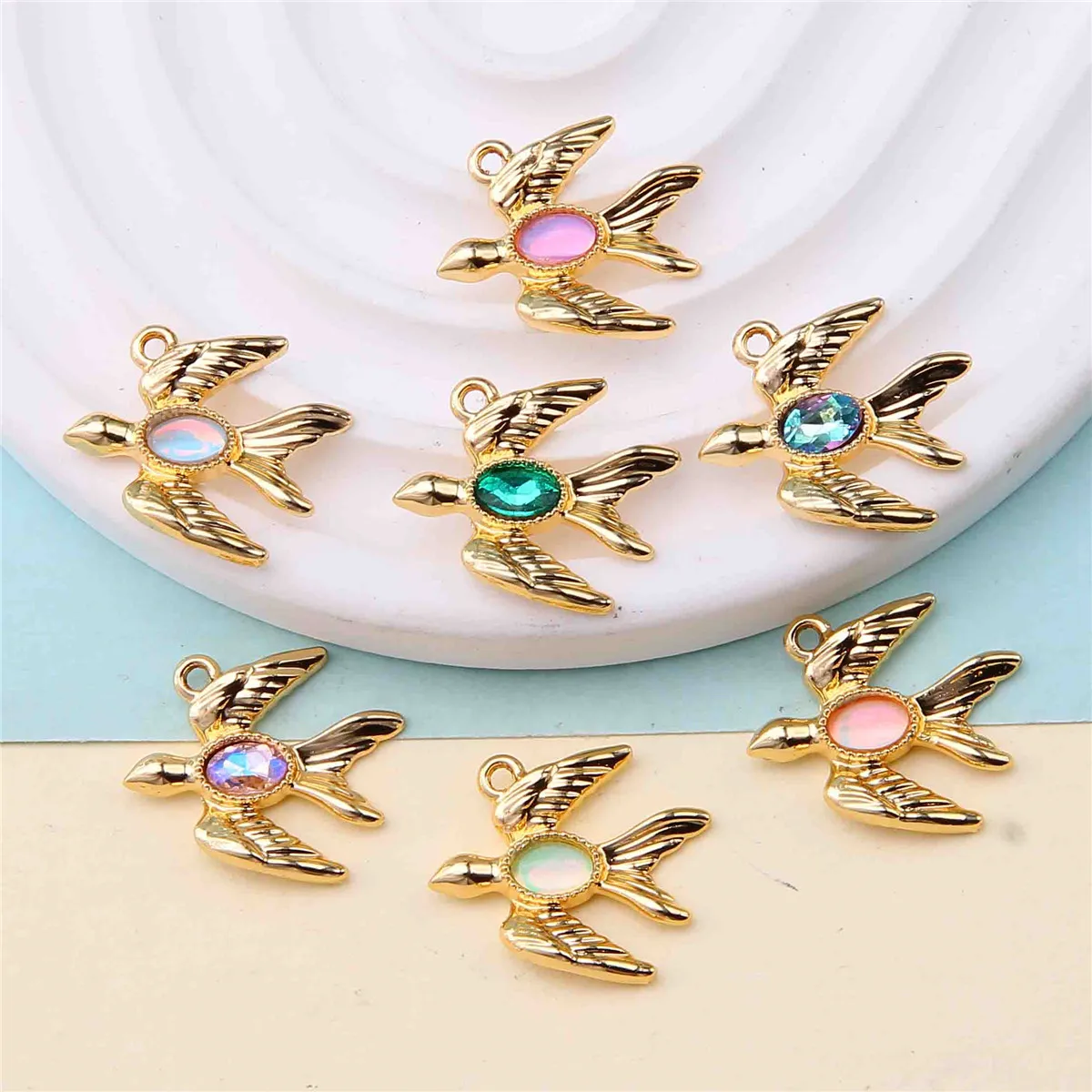 6pcs exquisite sun/tulip/dove pendant for jewelry DIY making necklace bracelet earring pendant handmade accessories