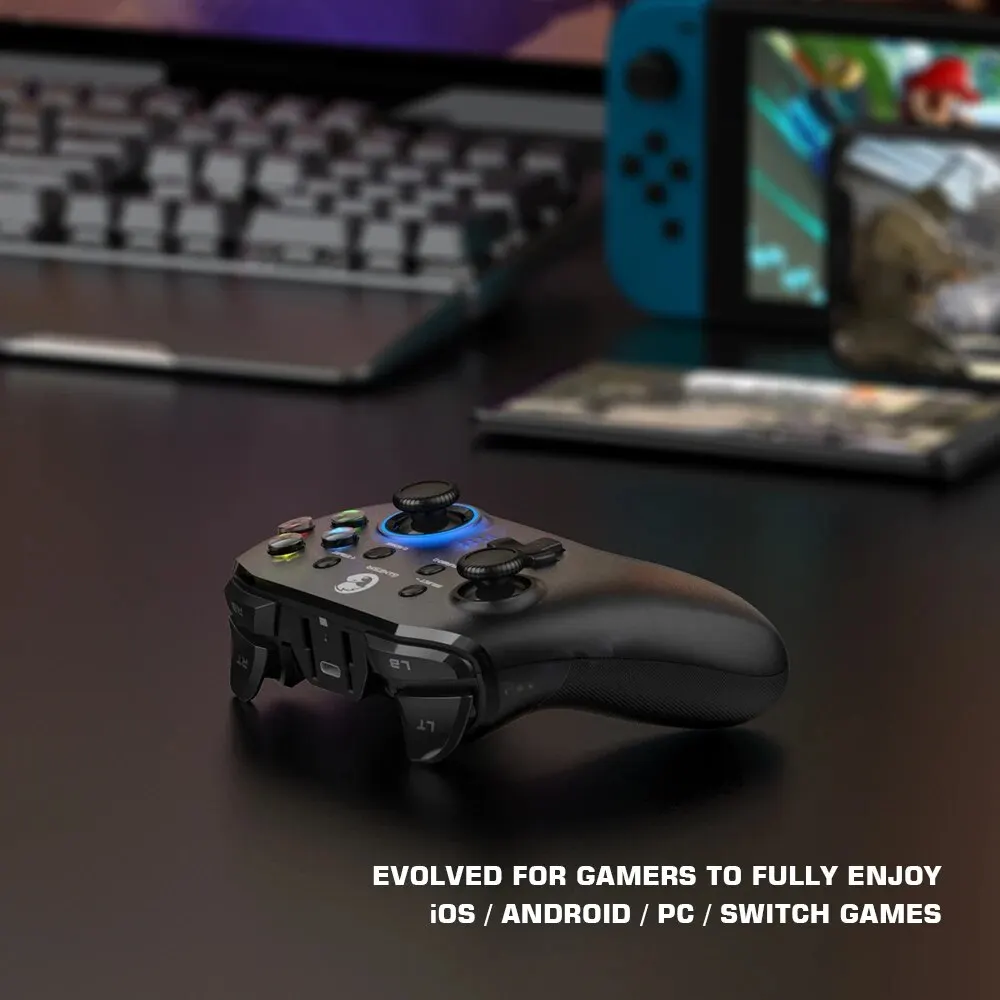 Manette de jeu Bluetooth sans fil pour Nintendo Switch, contrôleur de jeu, Apple Arcade, jeux MFi, téléphone Android, délibérément GenerT4 Pro, 2.4G