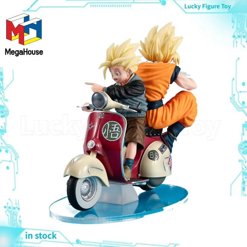 

Фигурка-модель на мотоцикле MegaHouse Dragon Ball Son Gokuu&Son Gohan
