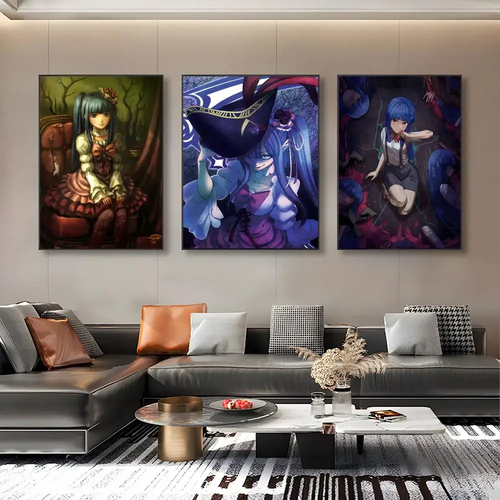 Umineko When They Crys Poster Modern art bathroom wall poster waterproof frameless decorative gift
