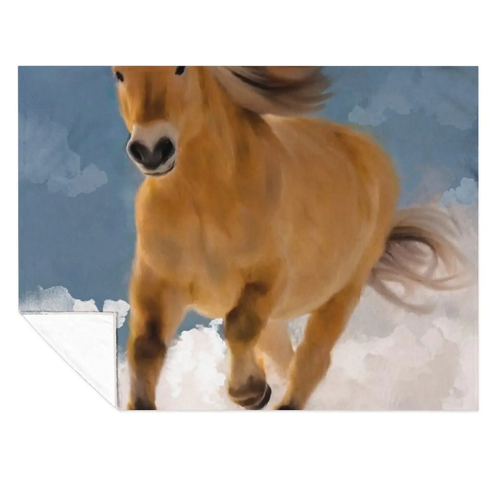 

Norwegian Fjord Horse Portrait, Fjord Horse Oil Paint, Norwegian Fjordhest, Beautiful Fjord Horse Throw Blanket Kid'S Blankets