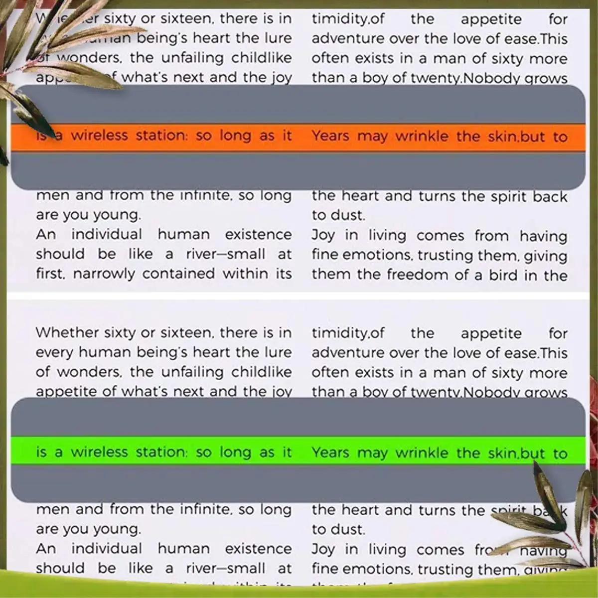 New-20 Pack Reading Guide Strips Colored Overlay Highlight Bookmarks Reading Tracking Rulers For Children And Dyslexics