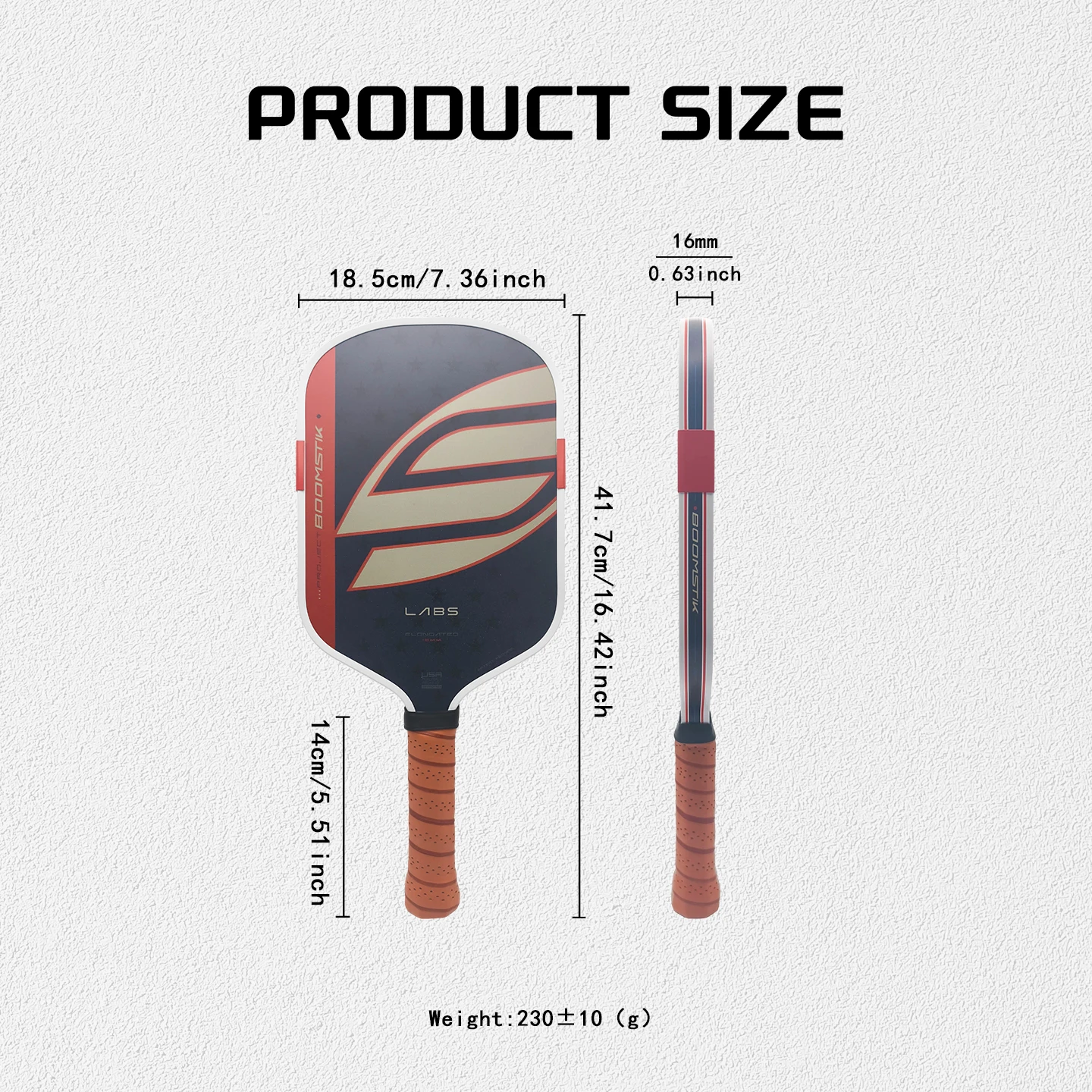 Same Style T700 Carbon Fiber 5th Generation Boomstick Core Hot-Pressed Pickleball Paddle image 3