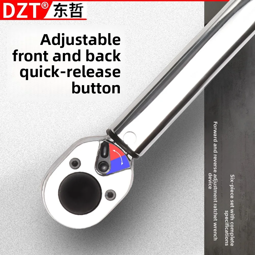 

6-piece Adjustable Torque Wrench Set - 28-210Nm Spark Plug Sleeve Removal Tool