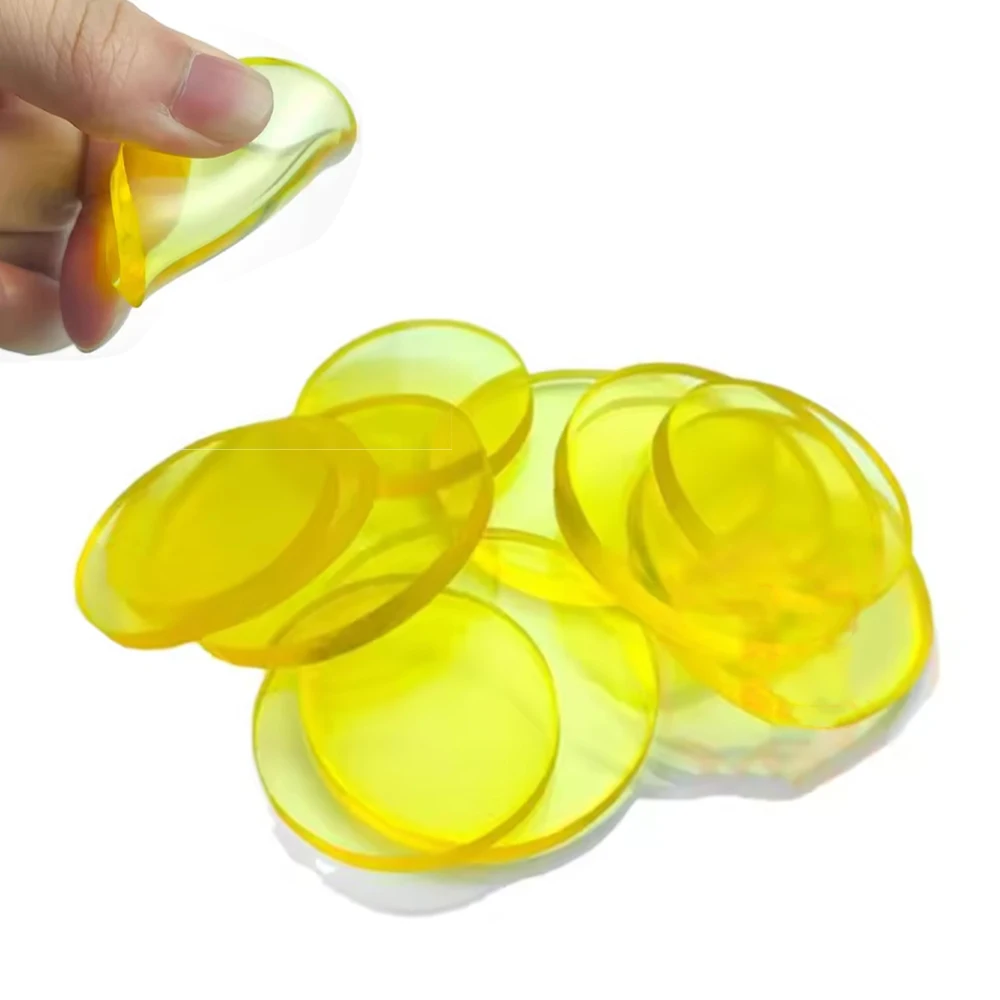 10Pcs Thick 6mm 8mm Polyurethane Solid Round Gasket 15mm-100mm Wear-Resisting Pressure Damping Gasket Anti-collision Washer