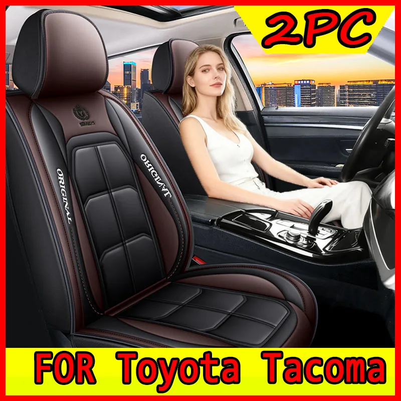 

Чехлы на автомобильные сиденья Toyota Tacoma, чехлы на передние двухместные мускулистые сиденья, полностью покрытые искусственной кожей, водонепроницаемые