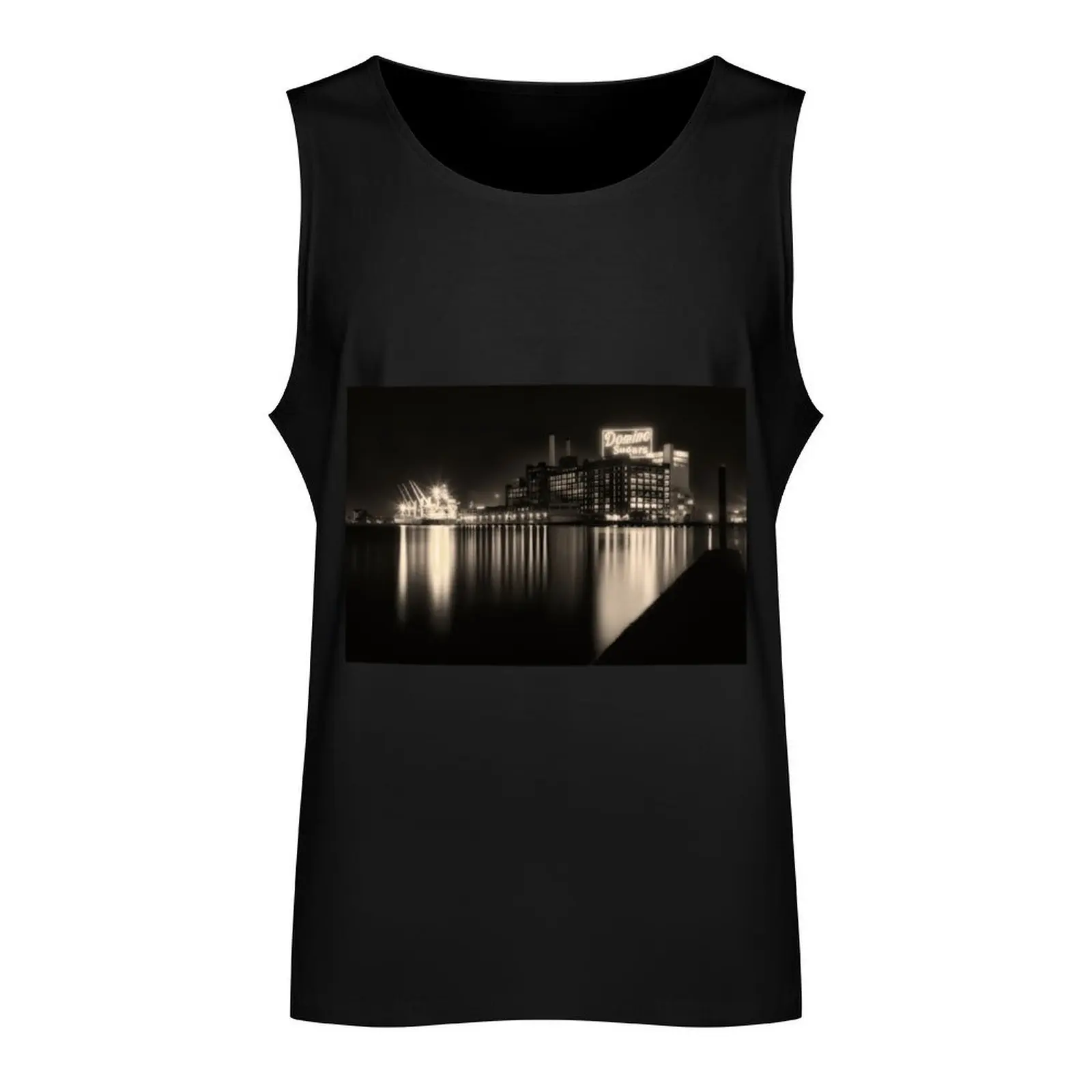 Domino Sugars Factory in Baltimore, Maryland Tank Top sleeveless man shirts Men's sports t-shirt