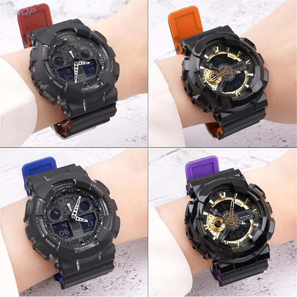 Resin Strap for Casio G-Shock GA-100/110/120/150/300/400/700 GD-100/110/120 G-8900 GLS-100 Silicone 16mm Watch Band Accessories