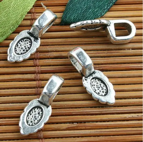 30pcs 16x4m ,hole:4x3mm Alloy metal Tibetan Silver color pattern charms EF0121