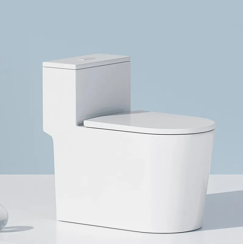 

Siphon FlushDurable Ceramic One-Piece Toilet Toilet Seat Odor-Proof S-Trap Drainage Pattern for Use