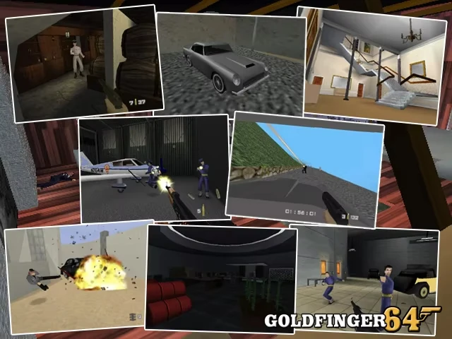 Goldfinger 007ゲーム、64ビットゲーム、米国版Goldeneyeのハック!!!