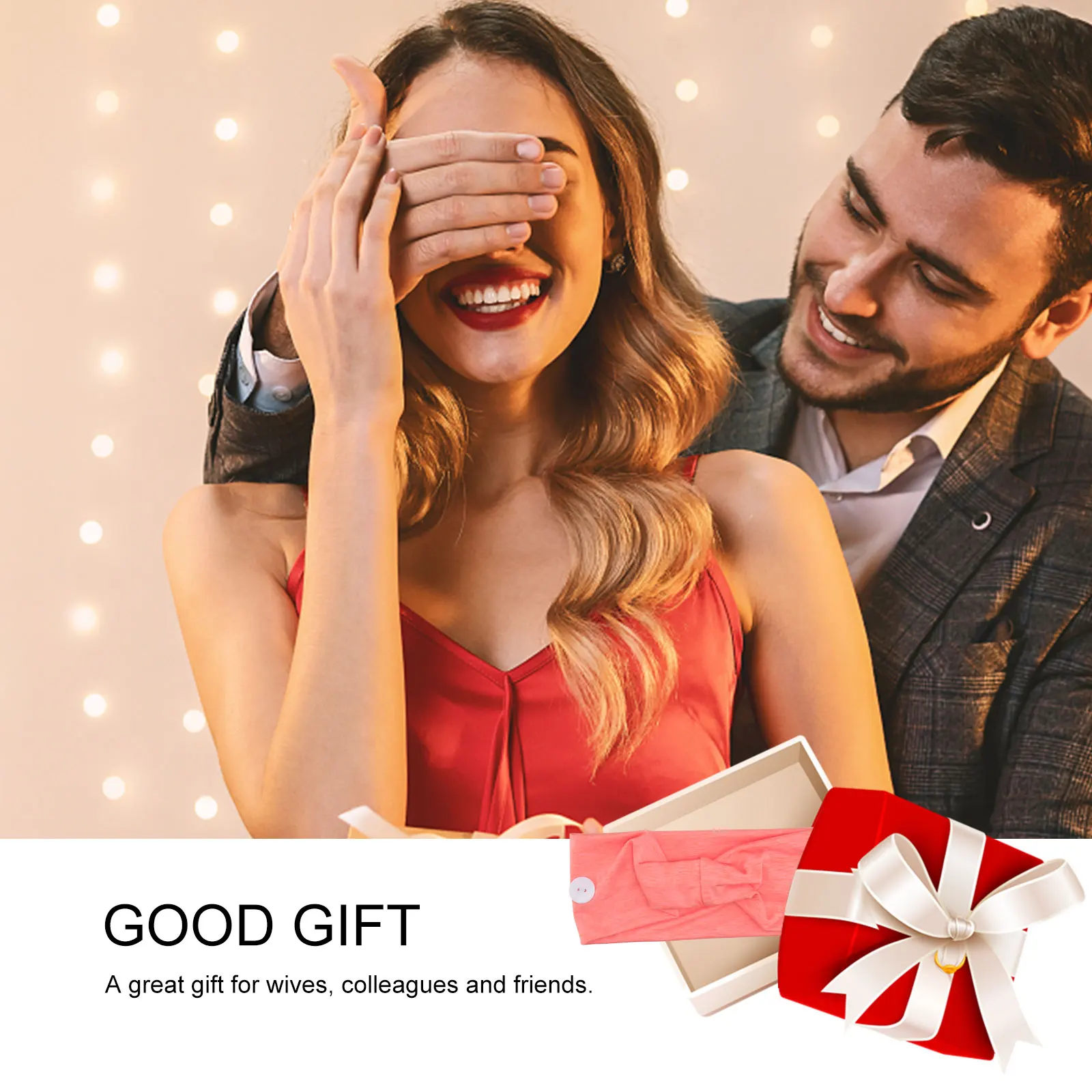 

4pcs Wide Fitness Headbands Non Slip Elastic Sweat Absorbing Running Hairbands For Women Mask Holder Beaded Ear Protection