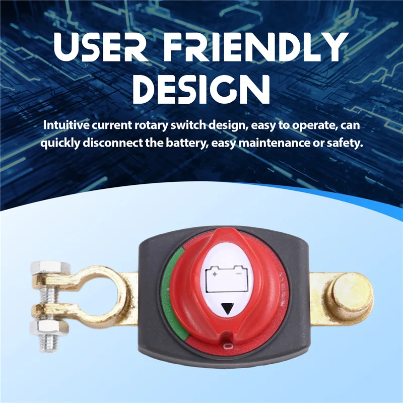 

Battery Pole Disconnect Switch Automotive Extension Accessories Current Rotation Switch Isolator