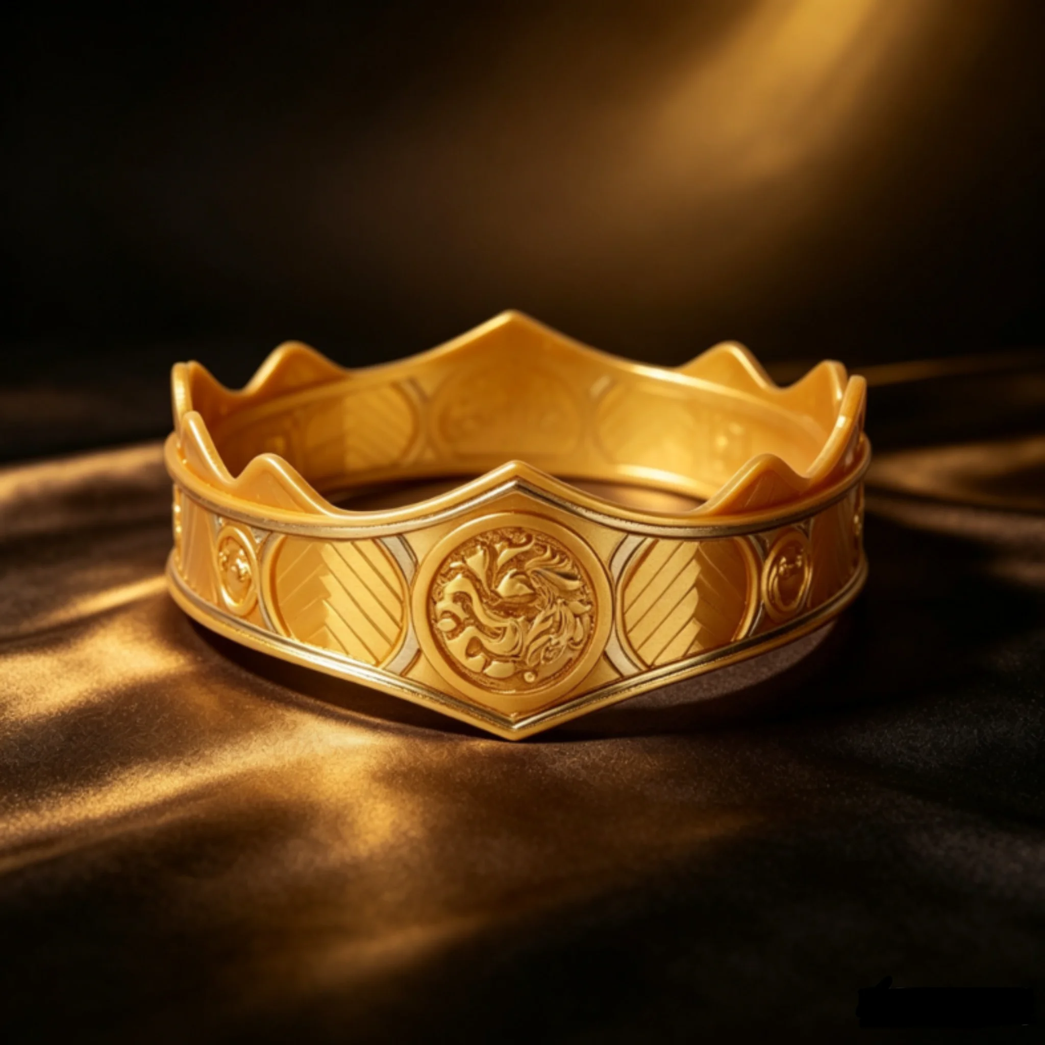 House of the Dragon Rhaenyra Targaryen Crown, Adult Unisex Golden Plastic Headband, Halloween Cosplay Prop