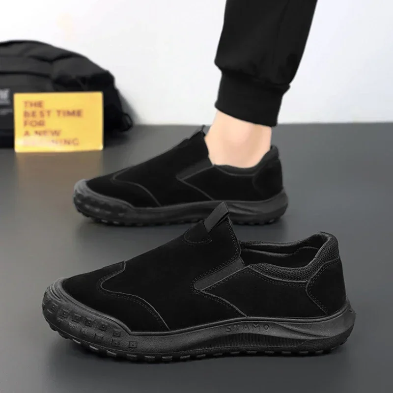 2024 sapatos casuais masculinos na moda confortáveis falts novo impermeável resistente ao desgaste deslizamento-em mocassins masculinos zapatillas de hombre