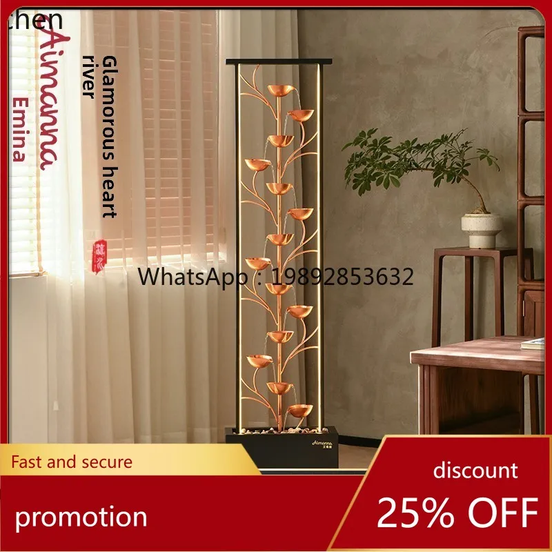 

YFY modern simple flowing water circulating water ornament floor-to-ceiling lucky living room decorative water feature