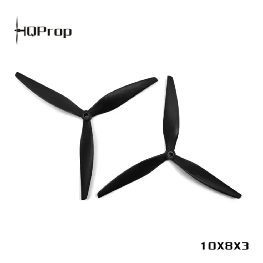 HQProp 10x8x3 MacroQuad 10 Inch 3-Blade Glass Fiber Nylon Propeller 5mm Shaft Long Range FPV Drone Spare Parts
