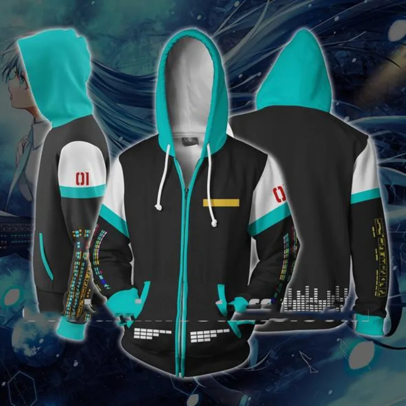 

Anime Kawaii Hatsune Miku Characters Winter Two-Dimensional Perimeter Hooded Sweatshirt Tidal Current Surprise Birthday Gift