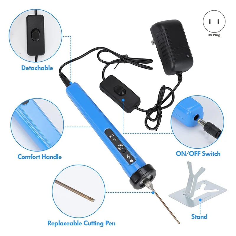 

ABRS-Complete Foam Cutting Tool Kit - 4-In-1 Electric Hot Wire Knife And Cutting Pens, US Plug